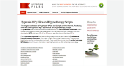 Desktop Screenshot of hypnosisfiles.com